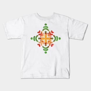 Phulkari - Indian Artistic Motif from Folk Embroidery Art GC-127-01 Kids T-Shirt